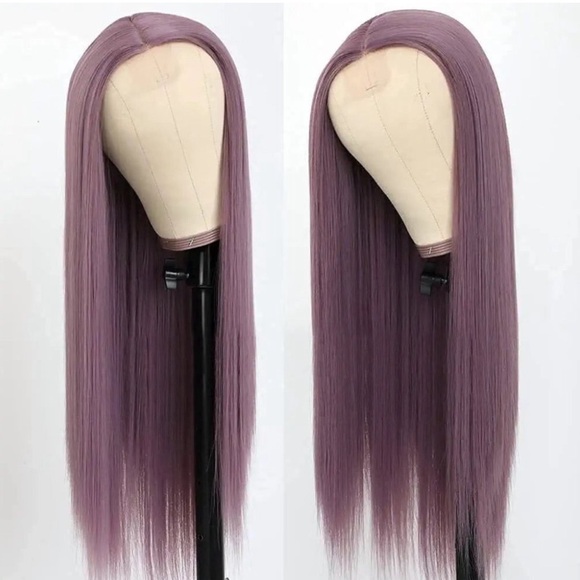22” Dusty Purple Middle Part Lace Wig *NEW*
